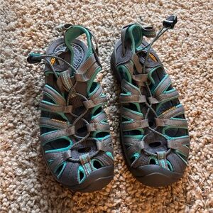 Keen Teal and Gray Footwear